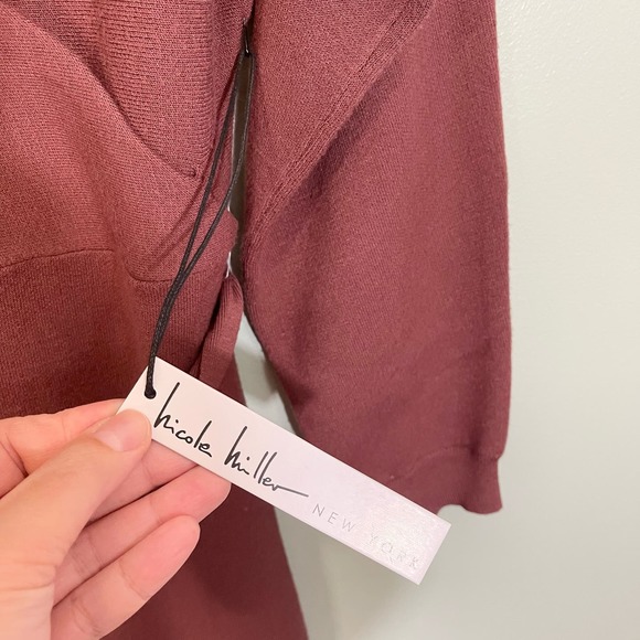 Nicole Miller Women's Red Suplice Long Sleeves Knitted Maxi Dress Size XL NWT - Picture 5 of 12